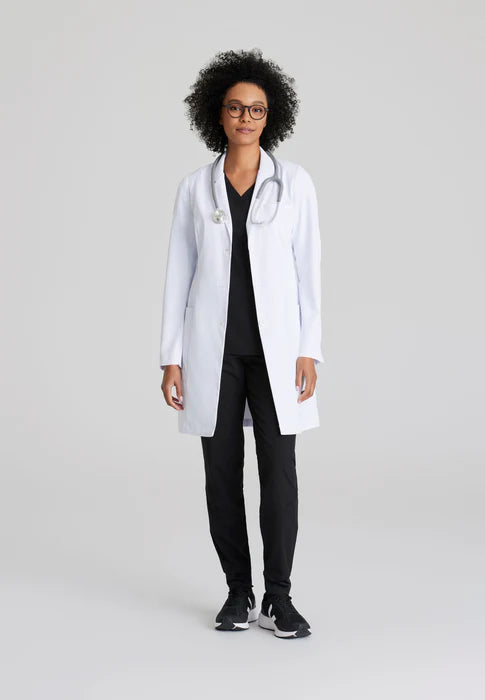 Grace 3 Pocket 35 Inch 3 Button Lab Coat