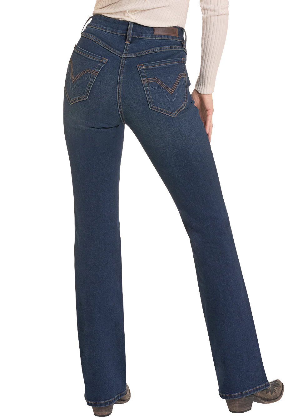 Women's Rock&Roll Sculpted Dark High Rise Bootcut Jeans
