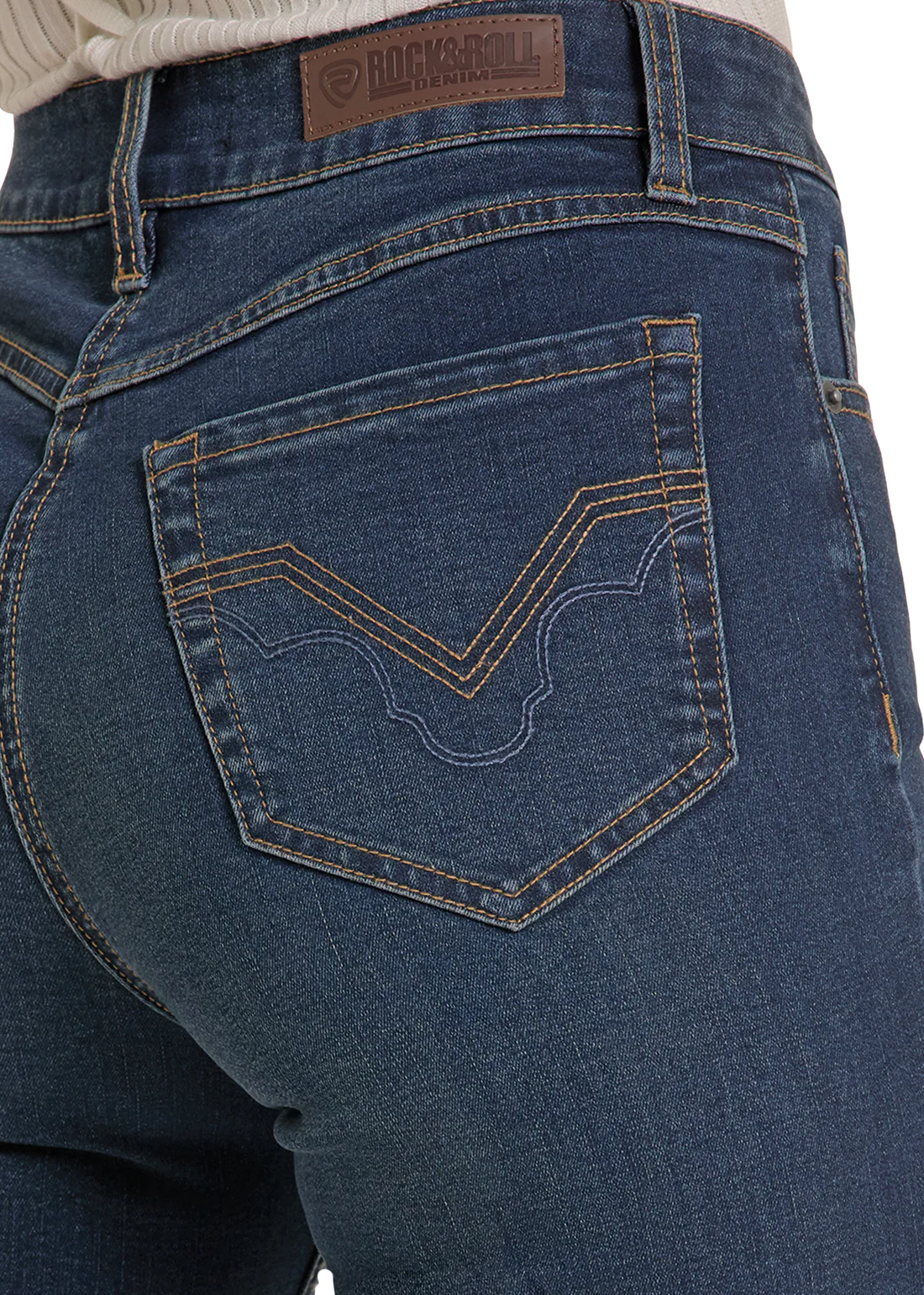Women's Rock&Roll Sculpted Dark High Rise Bootcut Jeans