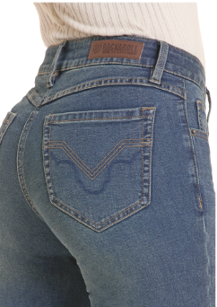 Women's Rock&Roll Denim Sculpted Mid Rise Boot Jean