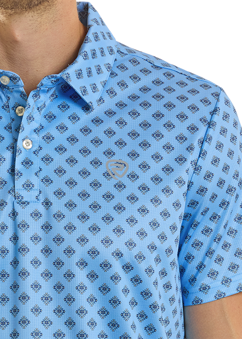 Rock&Roll Mini Aztec Geo Printed Polo