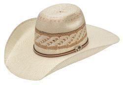 Alamo Unisex Western Fancy Trim Bangora Straw Hat