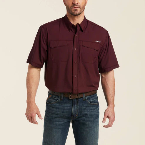 Ariat Venttek Outbound Berry Bark SS SHRT