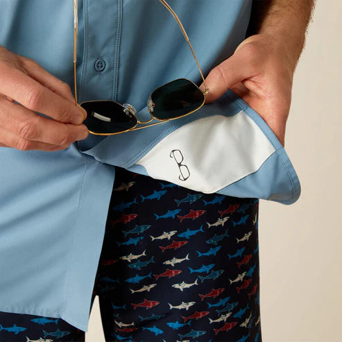 Camisa Ariat VENTTEK OUTBOUND - Sombra Azul