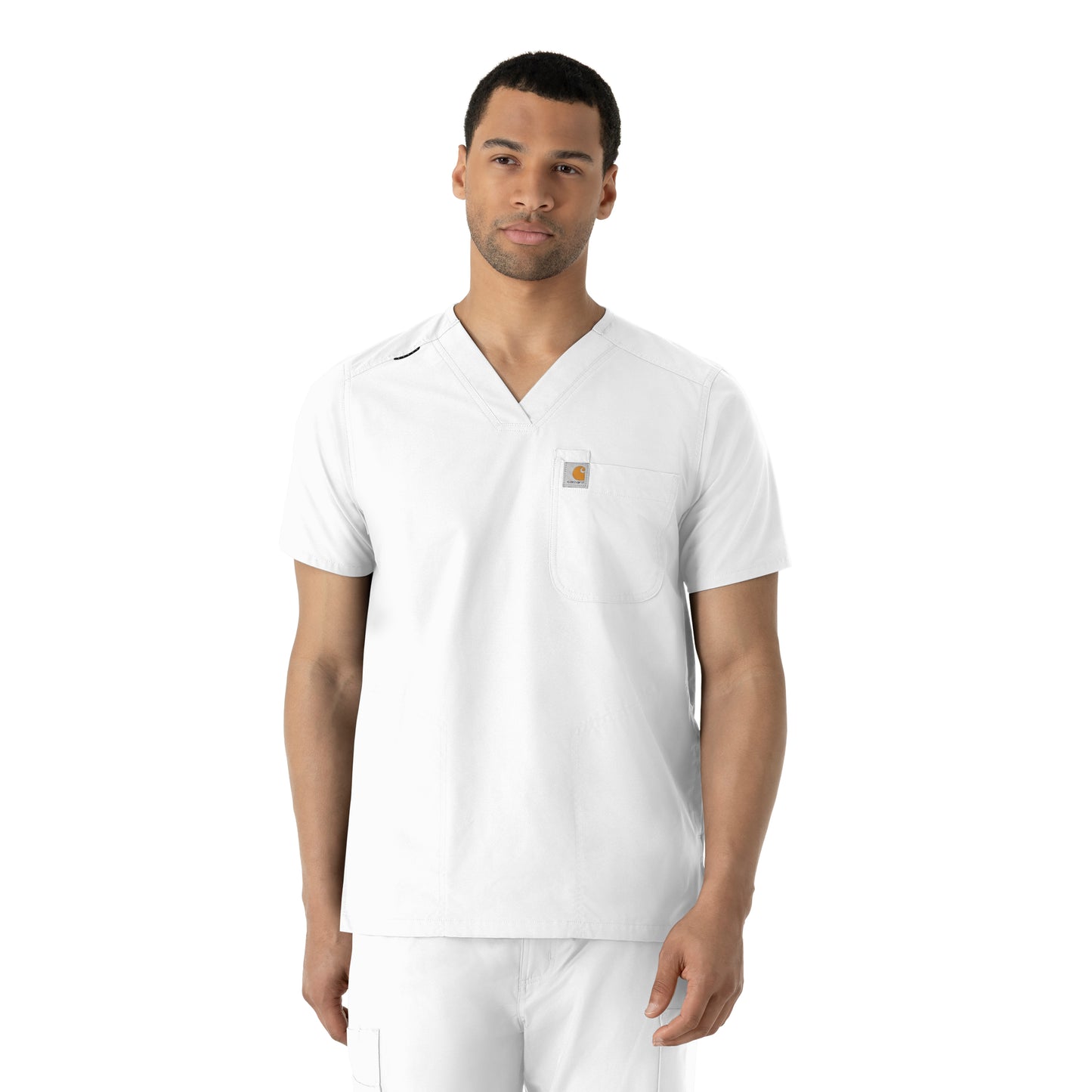 Force Essentials Men's V-Neck Shirttail Scrub Top