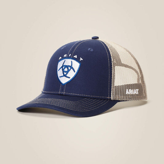 Ariat Navy Cap WHT Logo