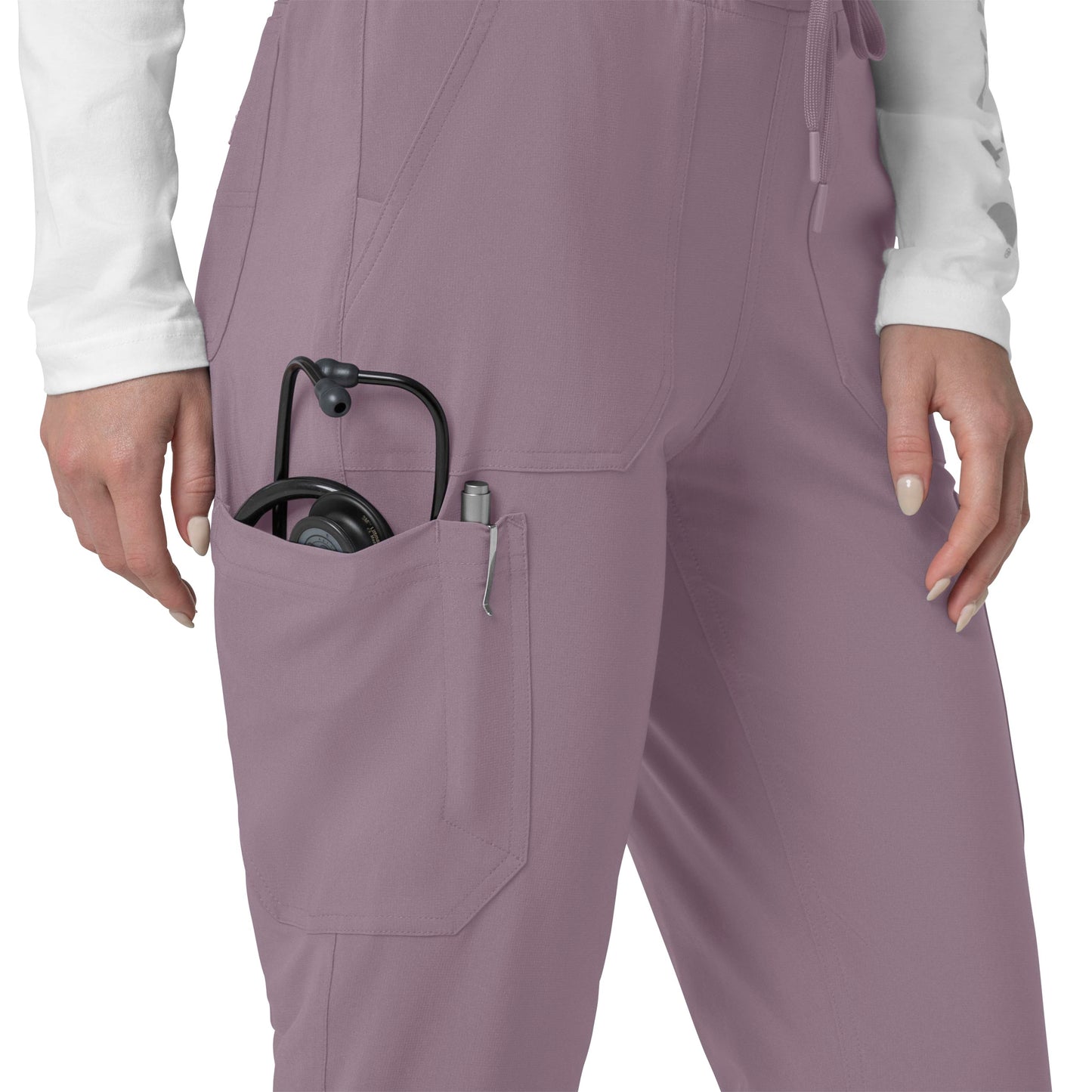Carharrt Force Cross-Flex Women's Cargo Jogger Scrub Pant Lavender Mist