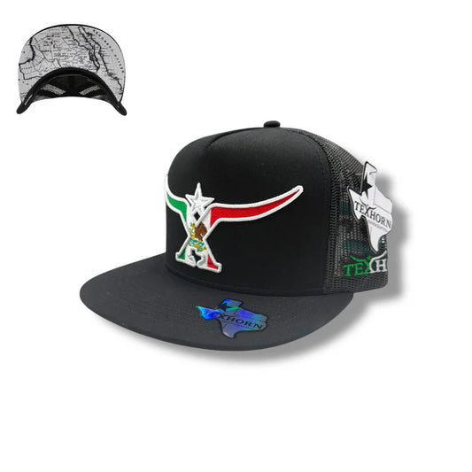 TEXHORN HAT - BLACK MEXICO LONGHORN