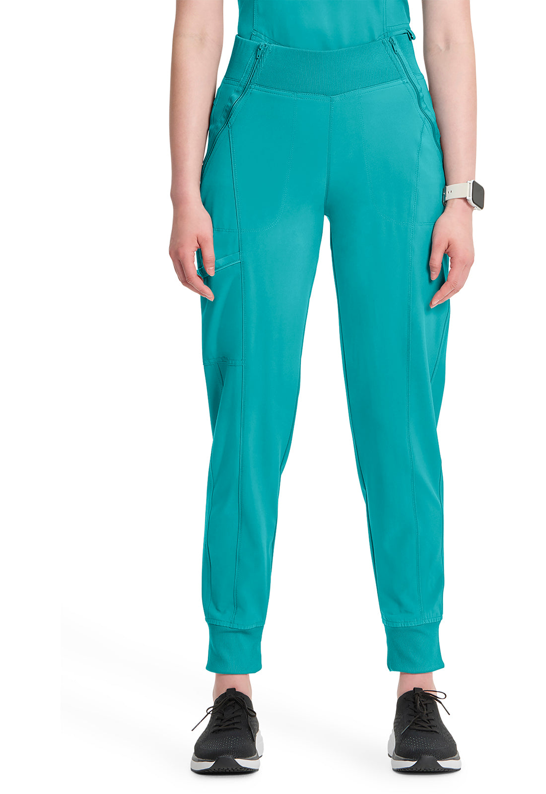 Women's Elastic Waistband Jogger Scrub Pant - Plus
