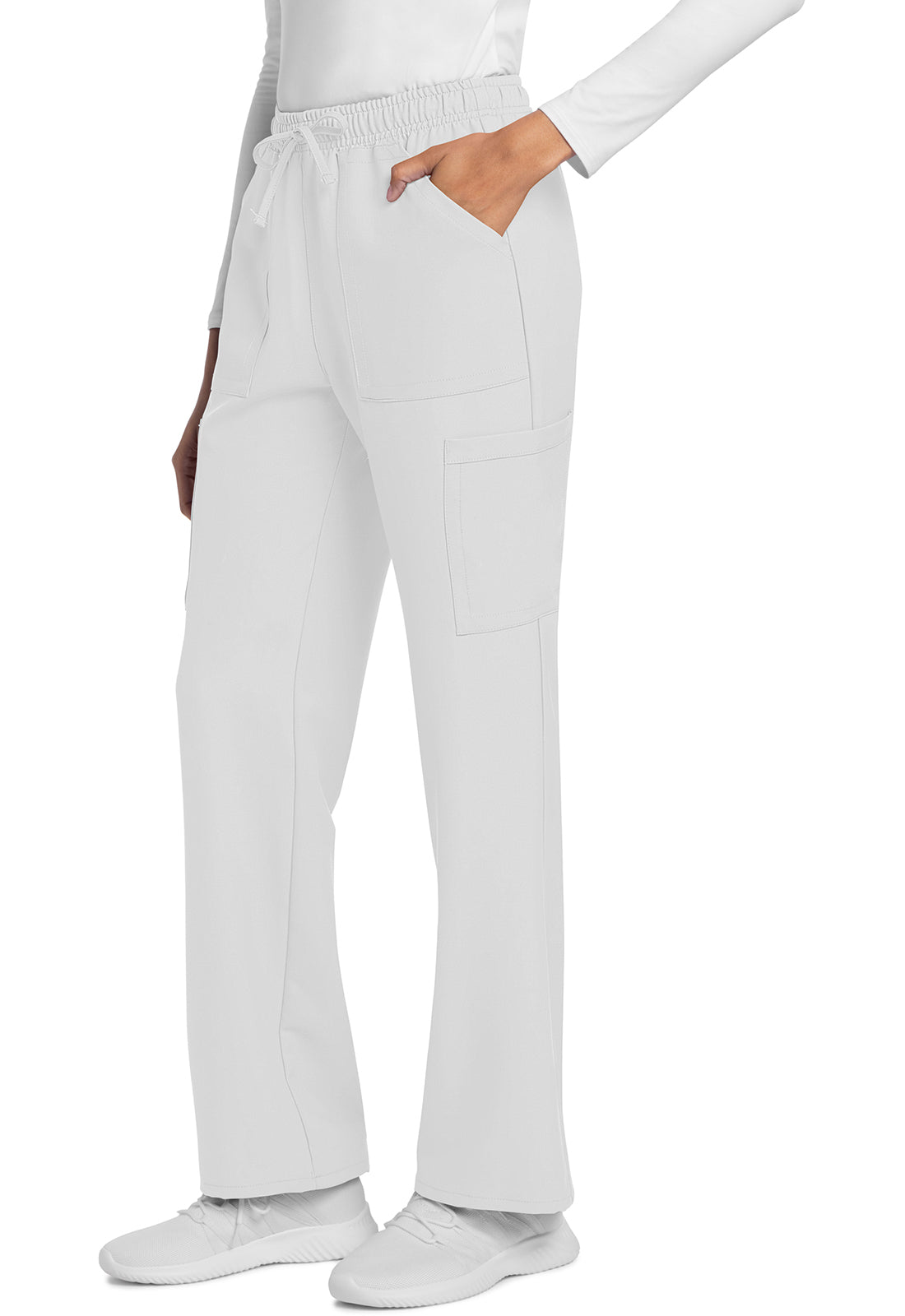 Cherokee Ultra Mid Rise Drawstring Trouser Cargo Pant - Petite