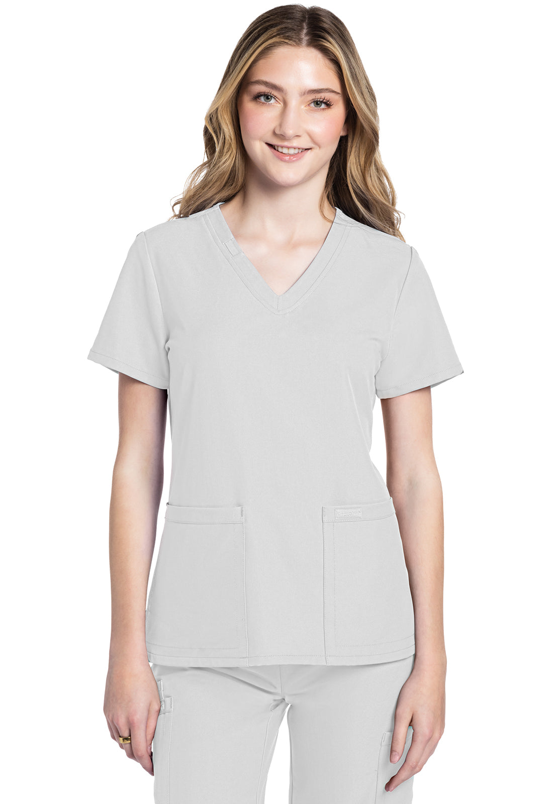 Cherokee Workwear Originals Ultra Women's 2-Pocket V-Neck Scrub Top