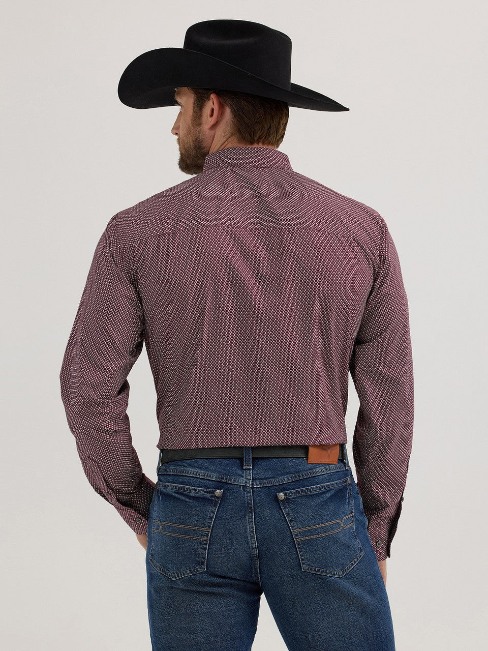 Wrangler Cody Johnson Marron Print Shirt