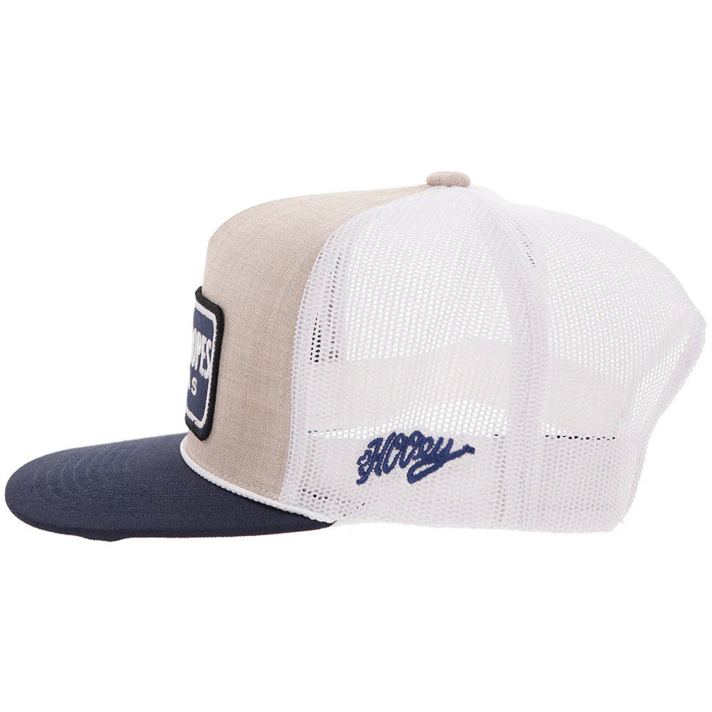 "CR124" Cactus Ropes Hat Cream/Blue