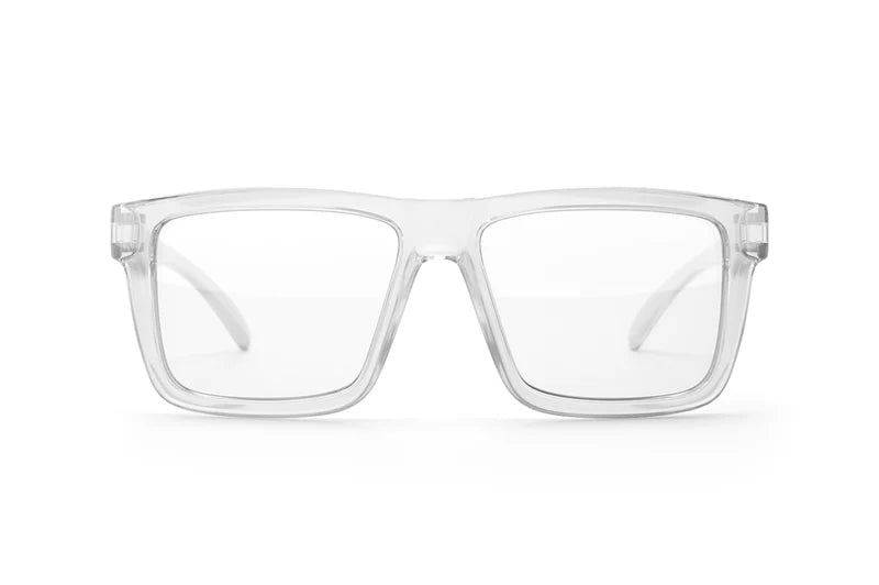 Heat Wave XL VISE Z87 Sunglasses Vapor Clear Frame: Tuff-Tec Clear Lens