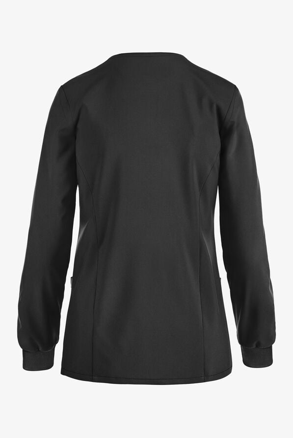 Dickies EDS Essentials Women's 2-Pocket STRETCH Snap Front Scrub Jacket