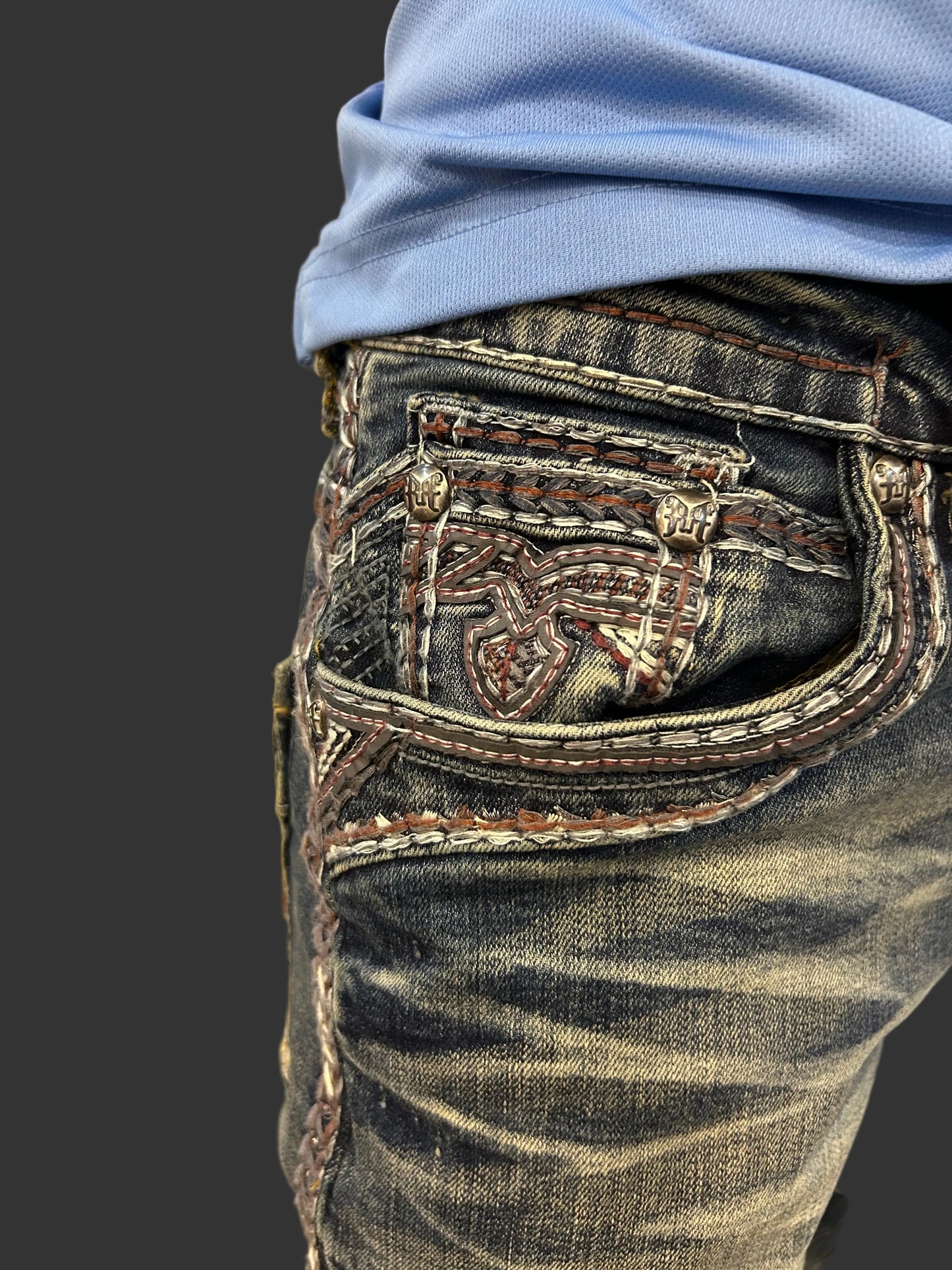Men's Rock in L.A Straight Denim Jeans