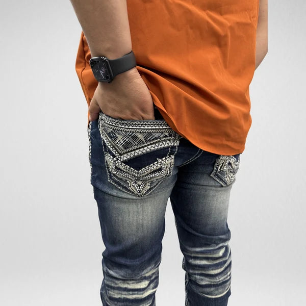Men's De Niko Slim Straight Boot Denim