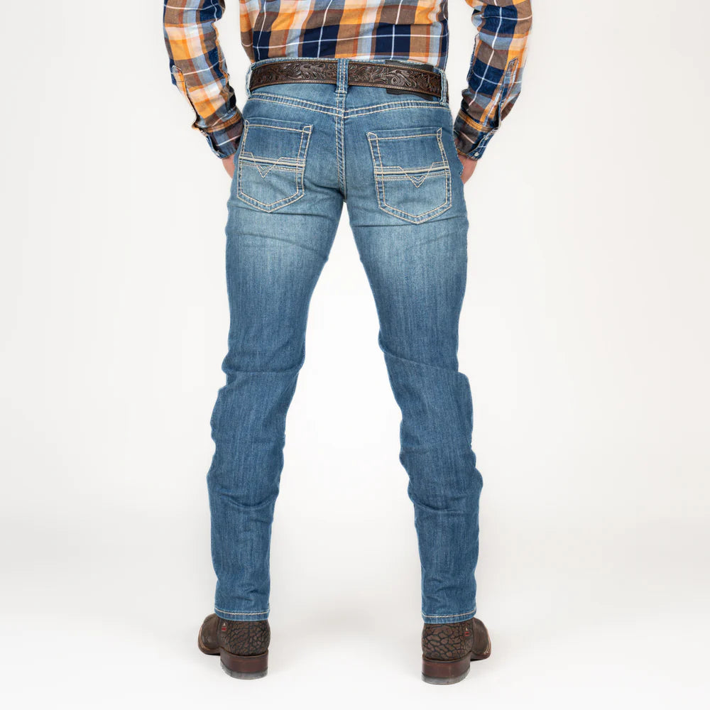 Rock & Roll Denim Rifle Skinny Ldder Stitch Jeans