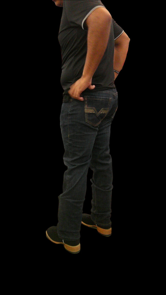 Rock&Roll Revolver Straight Barb Stitch Jean