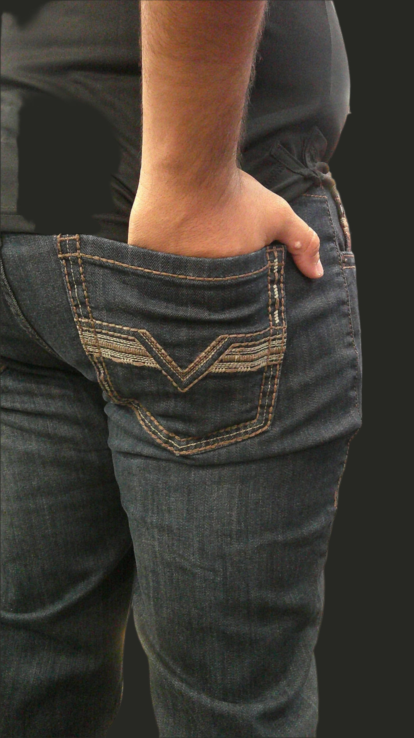 Rock&Roll Revolver Straight Barb Stitch Jean