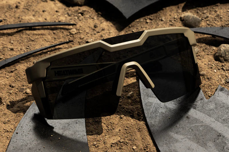 HeatWave Future Tech Sunglasses: Desert Tan Frame Z87+