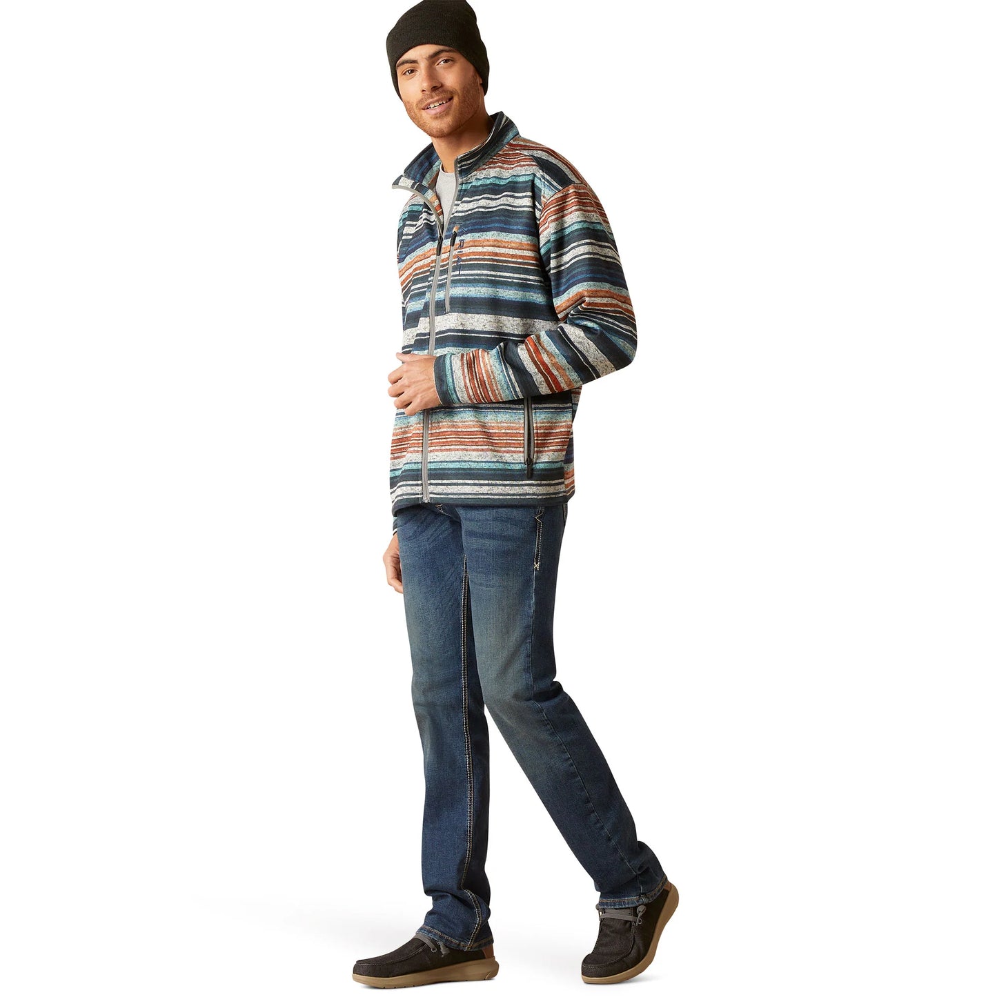 **FINAL SALE** Ariat Men's Caldwell Jetty Grey Heather Full Zip Jacket