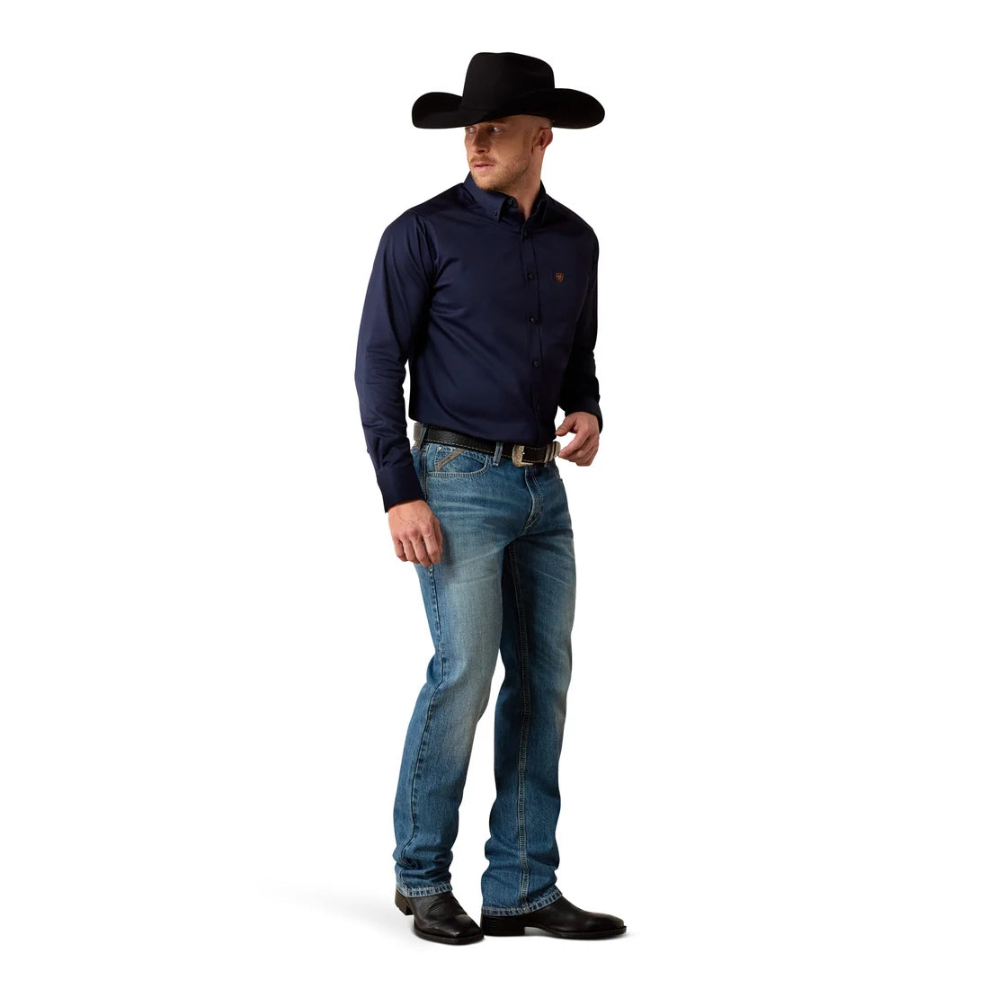 Ariat Men's Solid Twill Classic Fit Button Down Shirt