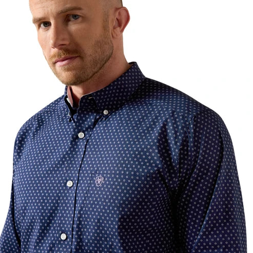 Ariat Men's Wrinkle Free Wes Classic Fit Long Sleeve Shirt