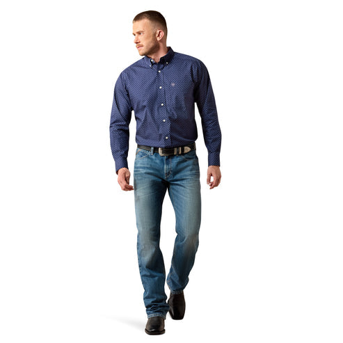 Ariat Men's Wrinkle Free Wes Classic Fit Long Sleeve Shirt