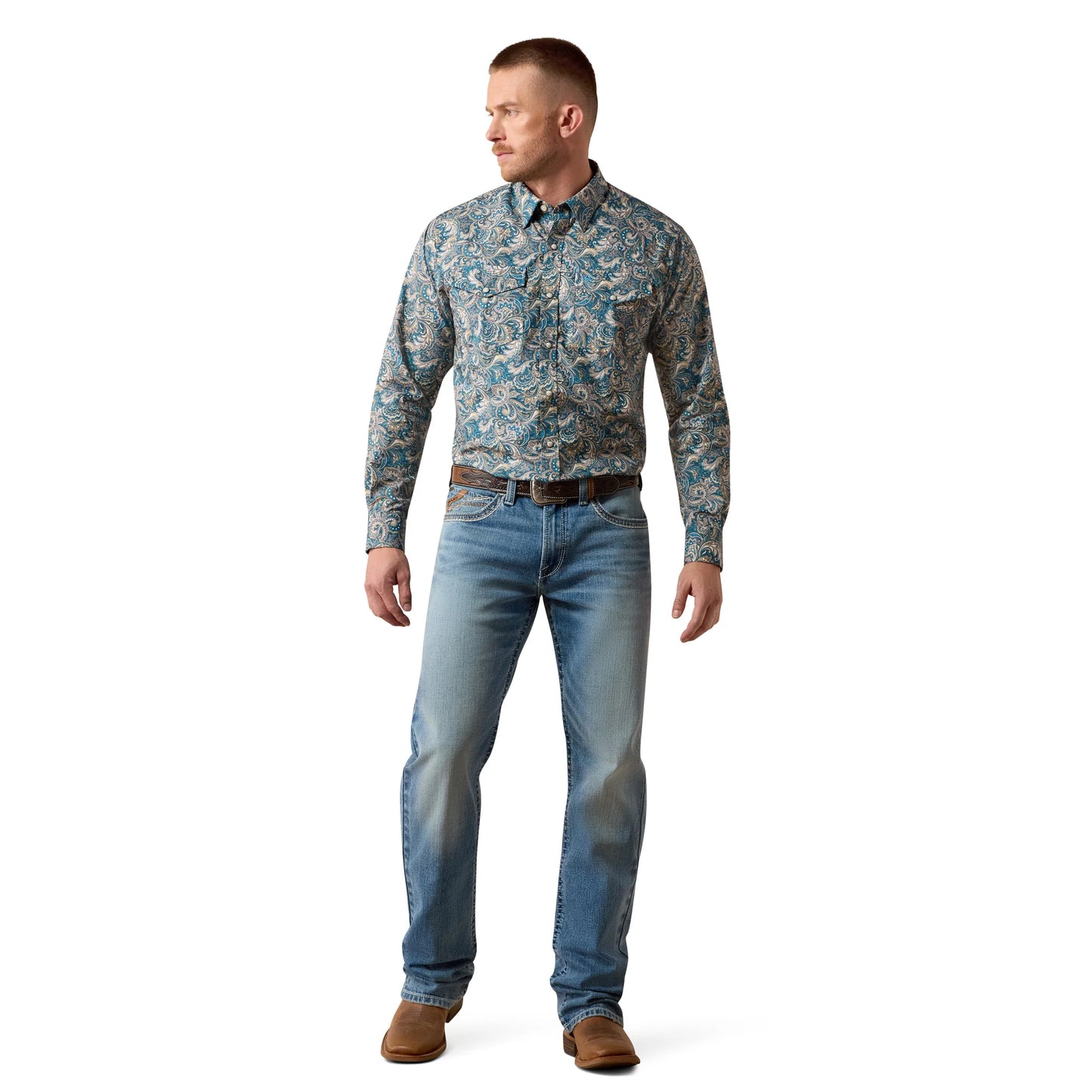 Men's Ariat Cedric Classic Fit Snap Shirt