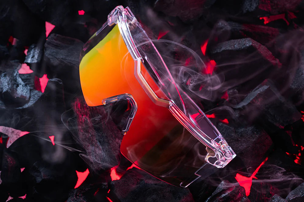 HeatWave Future Tech Sunglasses: Vapor Clear Frame Sunblast Lens Z87+