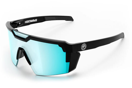 HeatWave Future Tech Sunglasses: Black Frame Arctic Chrome Z87+