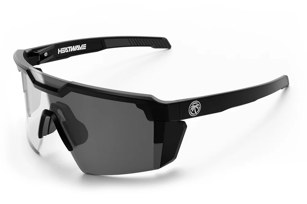 Future Tech Sunglasses: Black Frame Photochromic Lens Z87+