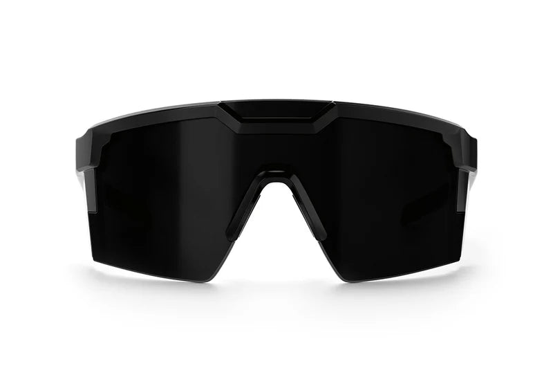 Heat Wave Future Tech Sunglasses: GLOSS BLACK Ultra Black Z87+