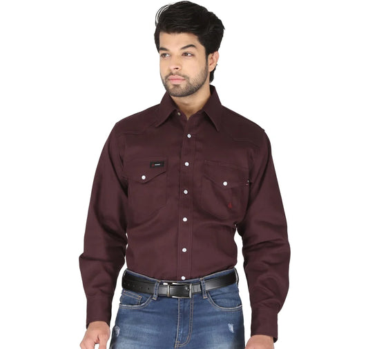 Forge Fr Men's Solid Long Sleeve Shirt