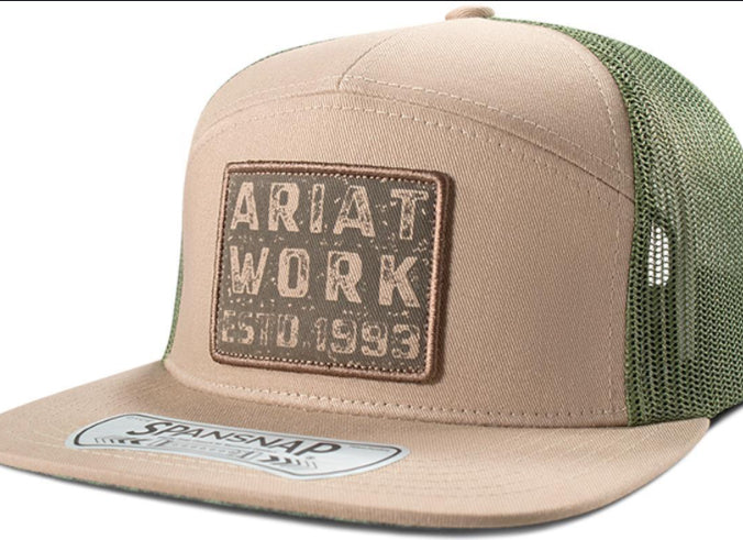 ARIAT work cap sand/green SpansNap