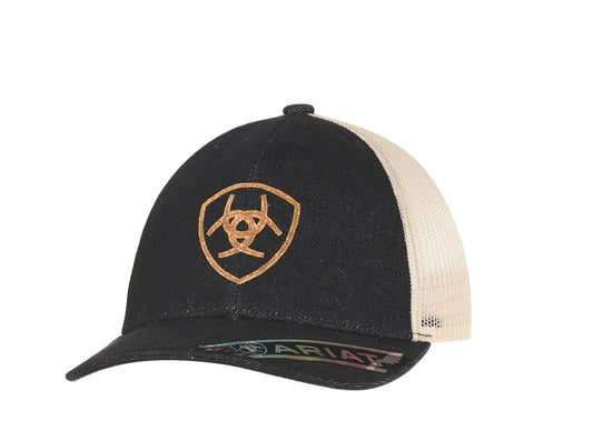 Ariat Shield Black Denim Cap