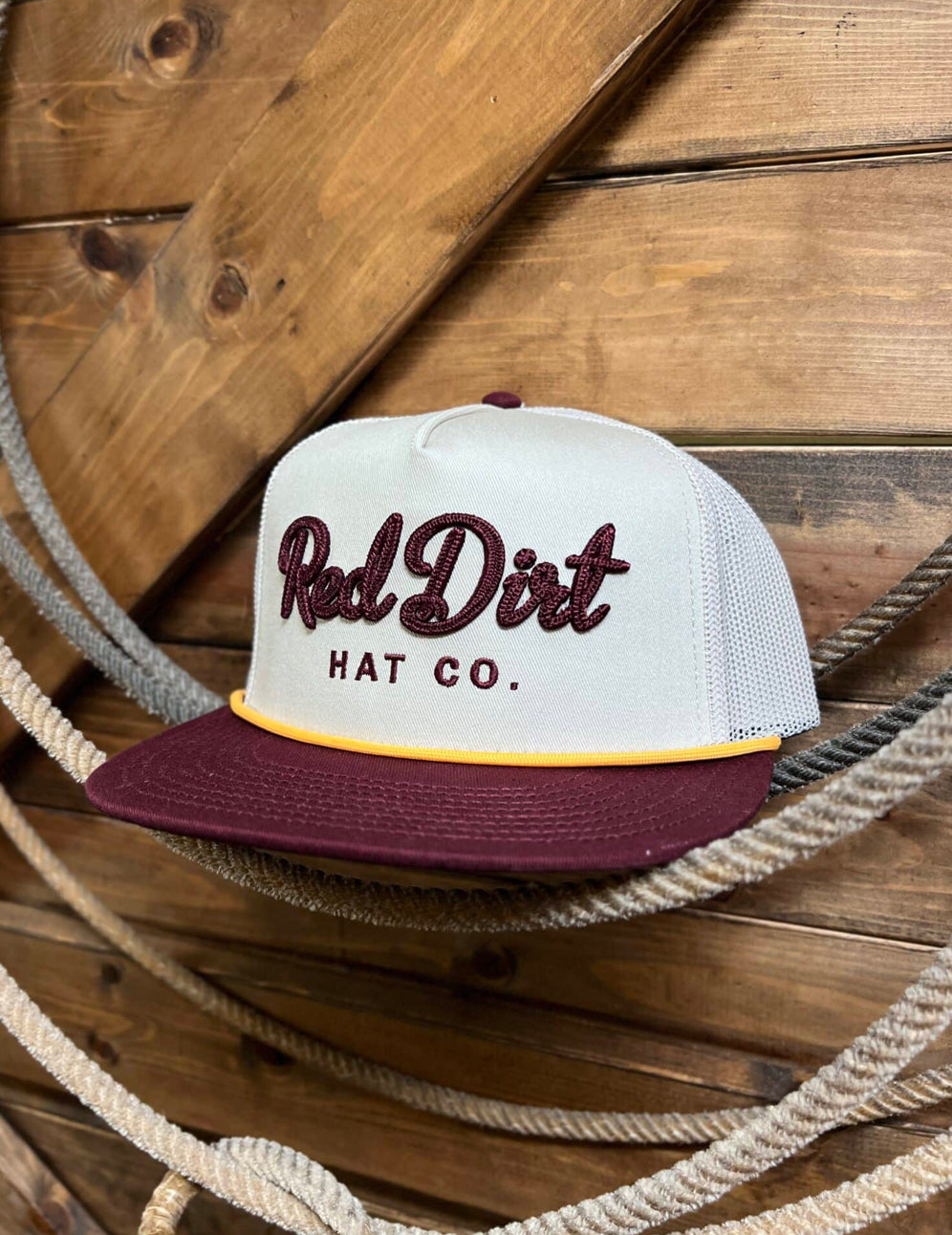 Red Dirt Hat Cowboy Roy- Maroon/Khaki Cap