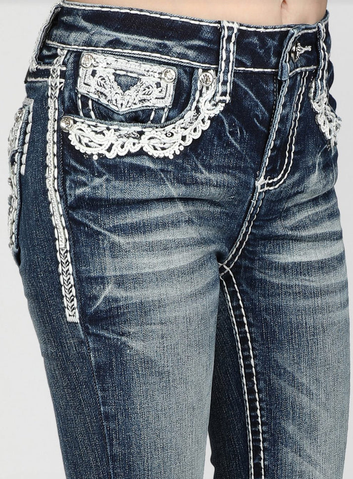Girls Youth Answer Me Denim Jeans