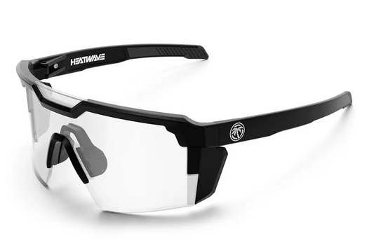 Future Tech Sunglasses: Black Frame Photochromic Lens Z87+