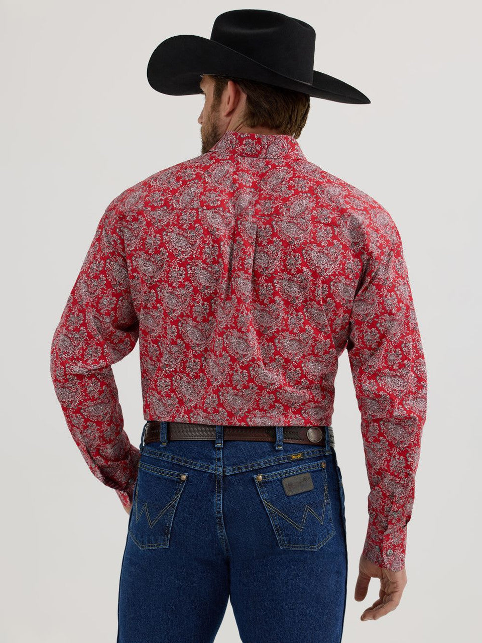 Wrangler George Strait Red Paisley Shirt