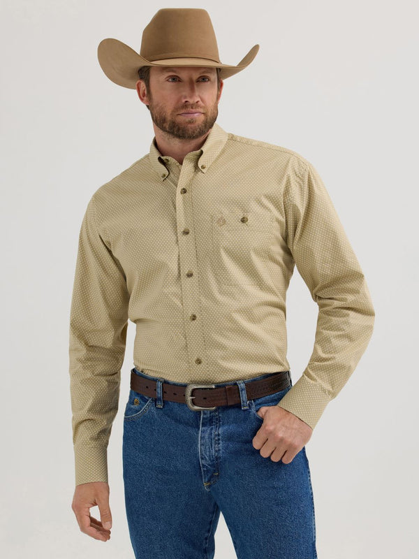 Wrangler George Strait Tan Print- Big & Tall
