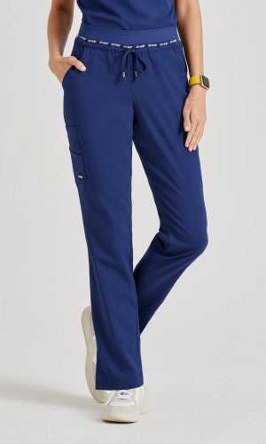 Serena 7-Pocket Mid-Rise Tappered Leg Scrub Pant