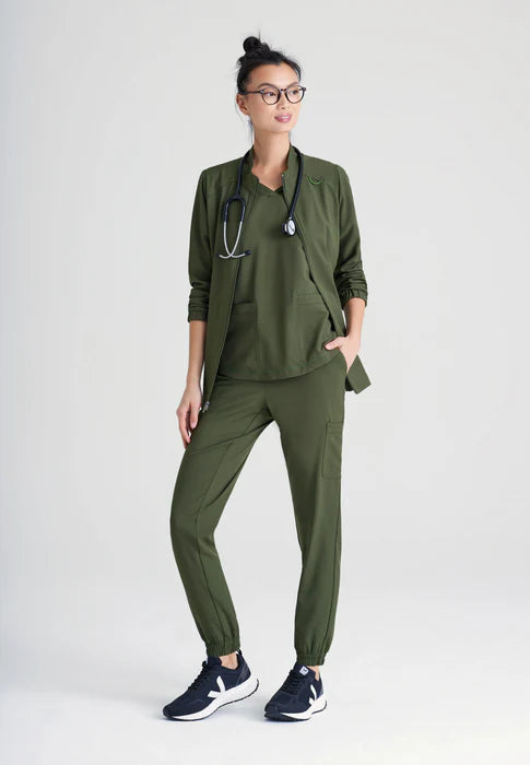 Virtue 3-Pocket Stand-Up Collar Ciclo® Scrub Jacket