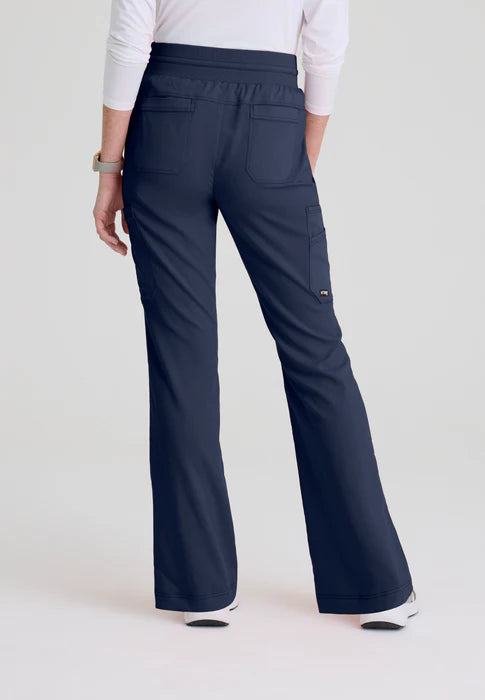 Kristi 7-Pocket Knit Waistband Fit & Flare Pant