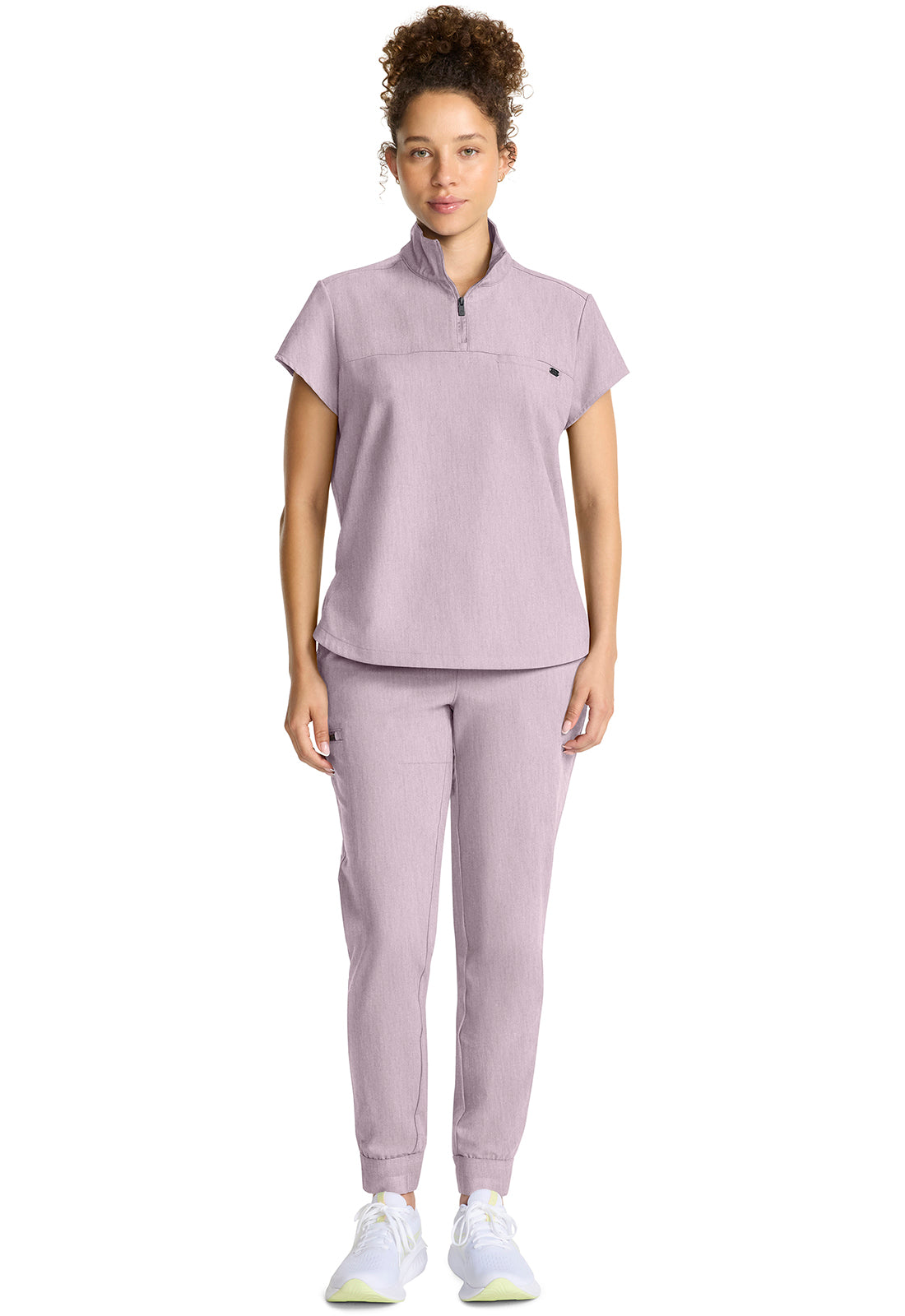 Healing Hands HH Quest Women's Partial Zip Stand Collar Top