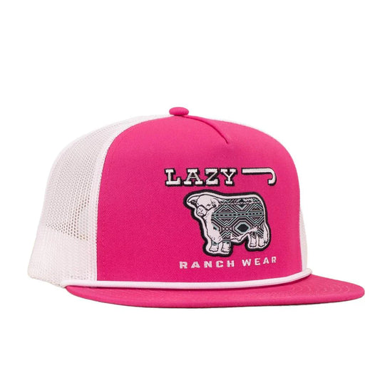 LAZY J RANCH PINK & WHITE AFTERGLOW CLASSIC ROPE TRUCKER HAT
PINKWHT4-AFTR-WHT