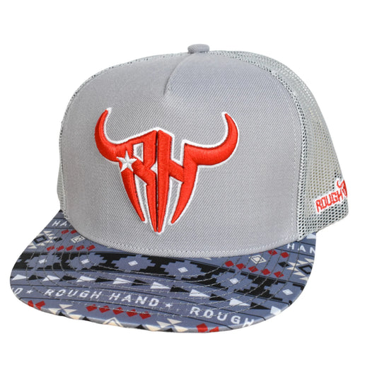 Rough Hand Grey Eagle Flat Cap