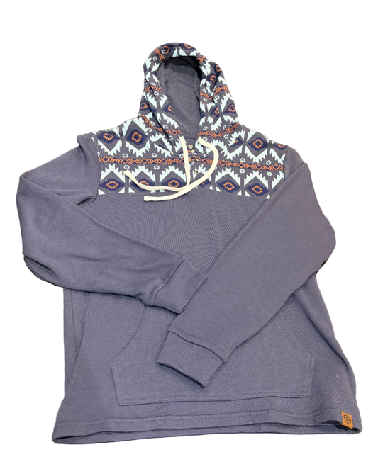 **FINAL SALE** ROCK N ROLL DENIM® MEN’S AZTEC BORDER PRINT HOODIE