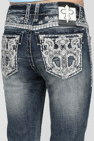 Girls Youth Answer Me Denim Jeans